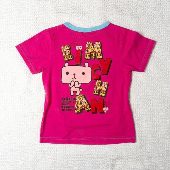 KLC pink "peacy" baby tee from japan - Picture 2 of 6